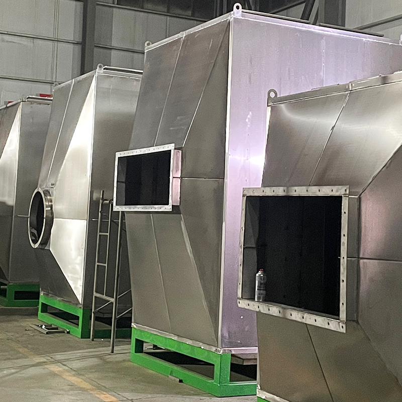 Bovenlaad- en zijlosstructuur 304 roestvrijstalen adsorptiekast met actieve kool