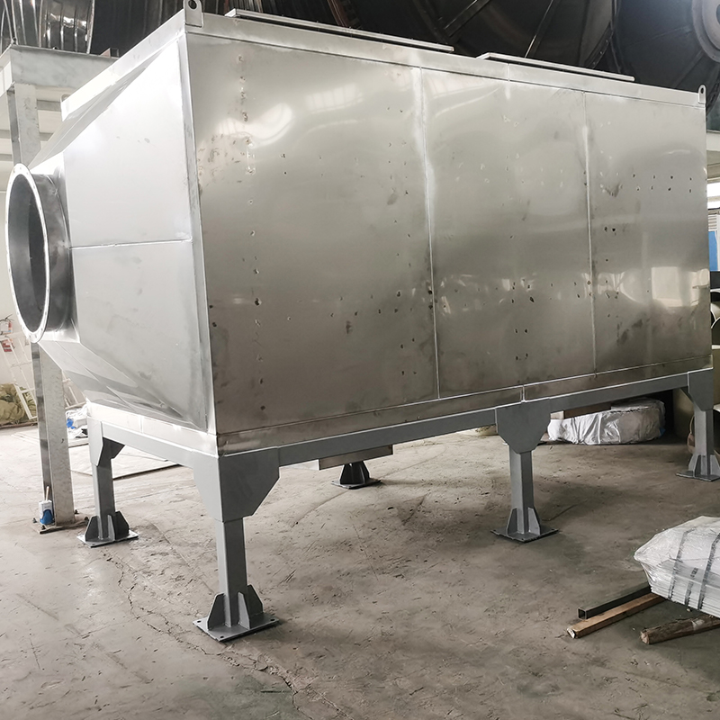 Bovenlaad- en zijlosstructuur 304 roestvrijstalen adsorptiekast met actieve kool