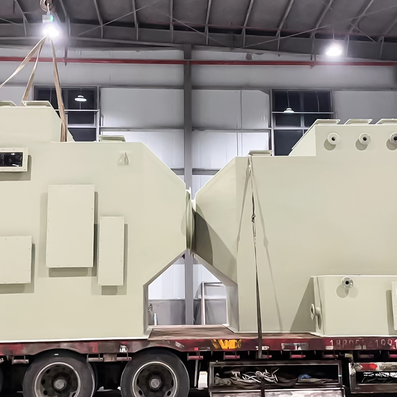 FRP horizontale scrubbertoren