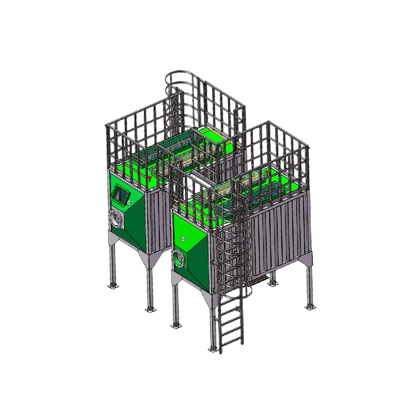 Boven- en onderzijde ladende koolstofstalen adsorptiekast met actieve kool