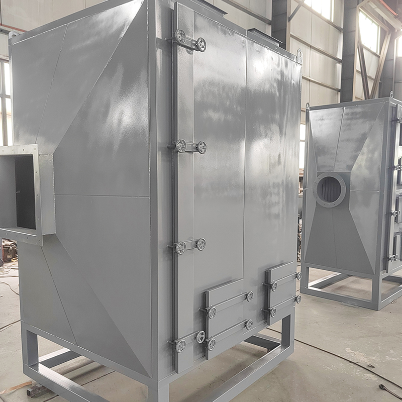 Boven- en onderzijde ladende koolstofstalen adsorptiekast met actieve kool